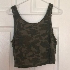 Aeropostale camo cropped tank